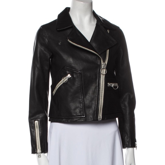 AllSaints Leather Biker Jacket - Picture 1 of 7